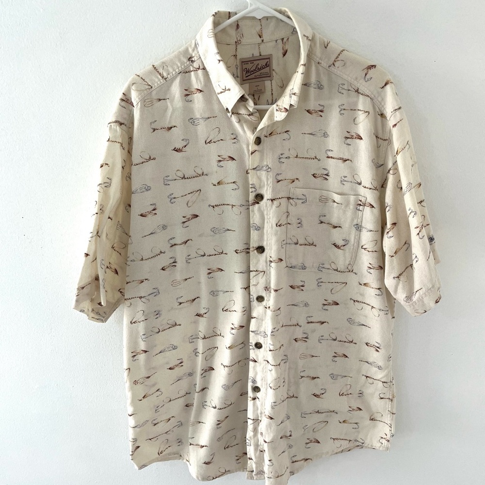 Woolrich Fishing Lures and Hooks Shirt, Size: Large